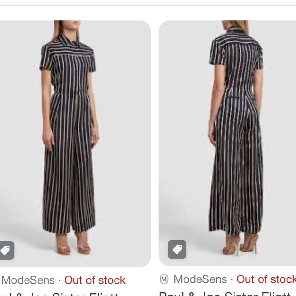 Eliott Striped Jumpsuit In Navy